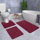 thumbnail image 5 of Juego de 3 alfombrillas de baño de espuma con agarre antideslizante, suaves, absorbentes y de secado rápido para mayor seguridad y comodidad en el suelo. Lavables a máquina. Gris oscuro., 5 of 7