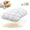 White, variant on Cooling Marshmallow-Soft Pillow, Waffle Grid Bed Cushion, Breathable Cotton-Blend Fabric, Ergonomic Support for Side and Back Sleepers