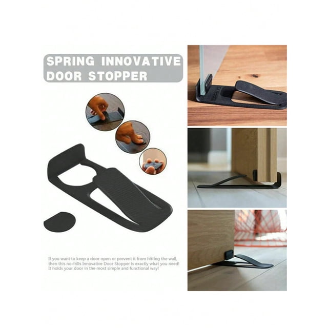 1pc Multifunctional Invisible Door Stopper, Easy To Install Wall Protector, No Drilling Doorstopper