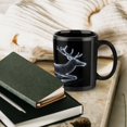 thumbnail image 6 of Reindeer Coffee Mug Perfect Reindeer Lover Gifts Cute Reindeer Coffee Mugs Present Mug Gifts On Birthday Halloween Christmas 11 Oz,Black, 6 of 8