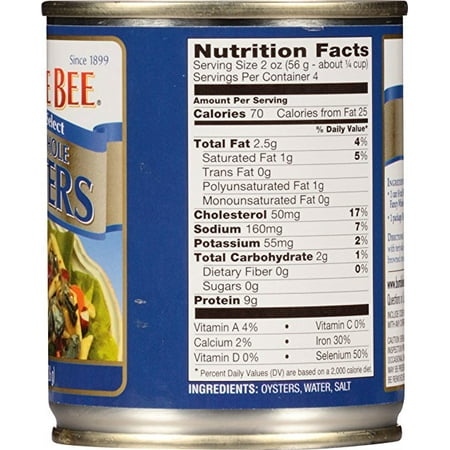 Bumblebee canned salmon nutrition facts