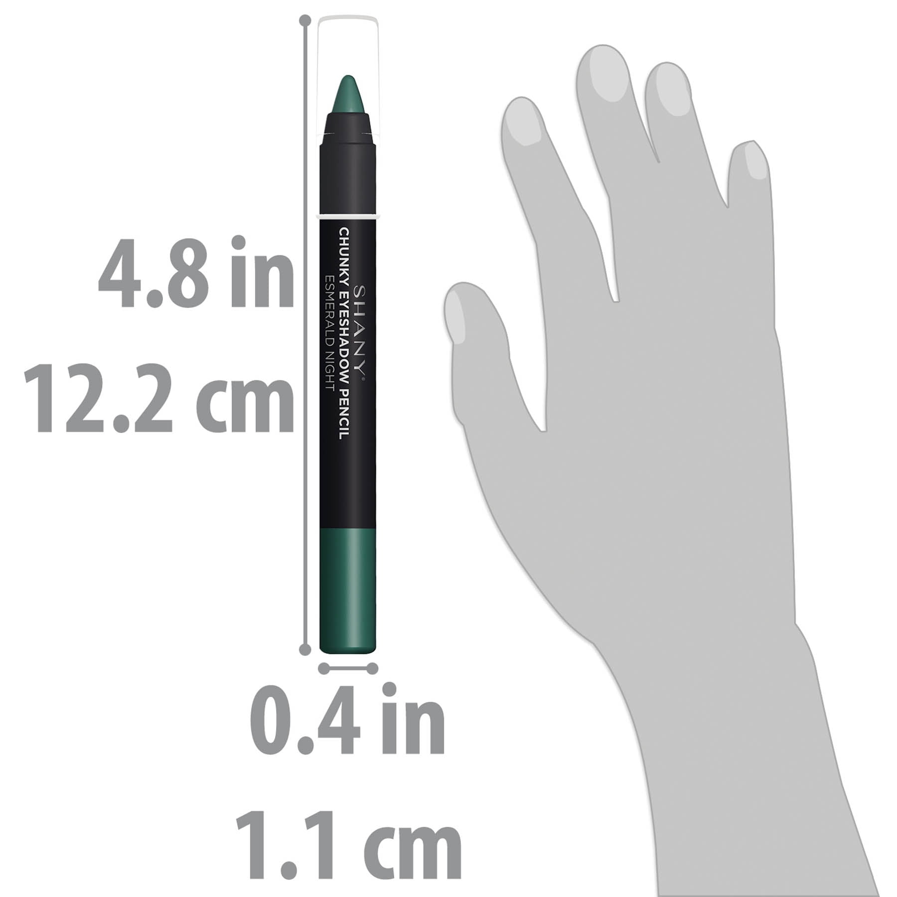 SHANY Chunky Eyeshadow Eye Pencil With Vitamin E & Aloe Vera - ESMERAL NIGHT
