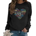 thumbnail image 2 of VBARHMQRT Sweatshirt Cardigan Kindness Heart Sweatshirt Love Heart Graphic Tees Inspirational Sweatshirt Tops, 2 of 4