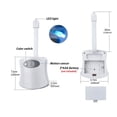 thumbnail image 3 of 8 Color Toilet Night Light LED Motion Sensing Night Lamp for Toilet Bathroom without Battery White, 3 of 4