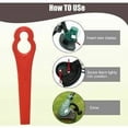 thumbnail image 5 of Lame Debroussailleuse Plastique, Lame Débroussailleuse Universelle, Lame Plastique, Lame Coupe Bordure Tondeuse à Gazon en Plastique Lames pour Jardin et Pelouse Coupe Bordures, 35 piezas, 5 of 5