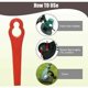 thumbnail image 5 of Lame Debroussailleuse Plastique, Lame Débroussailleuse Universelle, Lame Plastique, Lame Coupe Bordure Tondeuse à Gazon en Plastique Lames pour Jardin et Pelouse Coupe Bordures, 35 piezas, 5 of 5