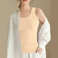 thumbnail image 5 of Quinlirra Tank Tops for Women 2025 Women's Summer Slim And Comfortable Small Size Round Neck Ribbed Top Sleeveless Cropped Top, 5 of 5