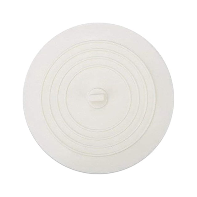 Tapón de fregadero Matsuzay de silicona redondeado para el hogar Blanco