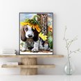 thumbnail image 4 of 5D DIY diamante pintura completo redondo taladro bienvenida perro pared decoración Rhinestone arte Hugtrwg Para estrenar, 4 of 9