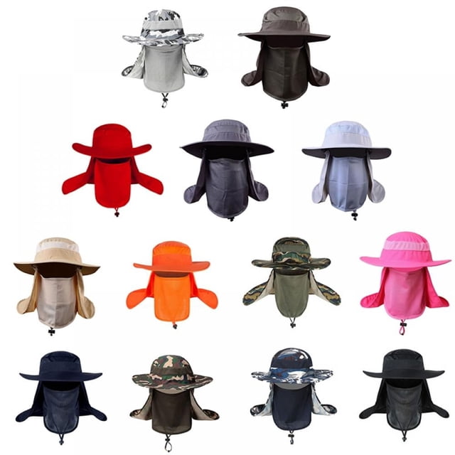 MesaSe Promotions! Unisexe Été Seau Chapeaux Randonnée Extérieure Unisexe Chapeau à Large Bord UV Protection Chapeaux d'Extérieur pour les Hommes Femmes