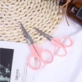 thumbnail image 3 of LEEYNEER Pink Curved Sewing Scissors with Pointed Tip  DIY Craft Thread Cutting Needlework 4 5 Inch and 3, 3 of 8
