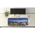 thumbnail image 2 of City Computer Mouse Pad, Empire State and Skyscrapers of Midtown Manhattan New York Aerial View at Dusk, Rectangle Non-Slip Rubber Mousepad Large, 31" x 12", Tan Navy Blue Aqua, by Ambesonne, 2 of 2