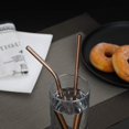 thumbnail image 4 of Utensilios portátiles, juego de cubiertos de viaje para acampar, incluido cuchillo, tenedor, cuchara, palillos, cepillo de limpieza, cubiertos portátiles, 4 of 5