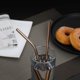 thumbnail image 4 of Utensilios portátiles, juego de cubiertos de viaje para acampar, incluido cuchillo, tenedor, cuchara, palillos, cepillo de limpieza, cubiertos portátiles, 4 of 5
