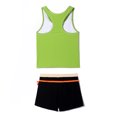 thumbnail image 2 of PROALLO Girls Bathing Suits Two-Piece Swimsuit with Boyshorts Vest-Style Tankini(12-13T Green), 2 of 5