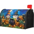 thumbnail image 4 of Halloween Gnomes Mailbox Covers Magnetic Standard Size Humor Spooky Pumpkins Waterproof Mail Box Cover Autumn Halloween Happy Holiday Letter Post Wraps for Home Garden Yard Outdoor 21x18 Inch, 4 of 5