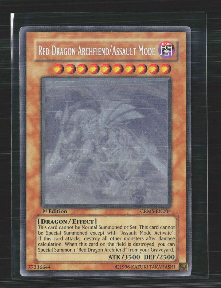 2009 Yu-Gi-Oh! Crimson Crisis Red Dragon Archfiend/Assault Mode Ghost Rare 1st Edition #CRMS-EN004