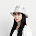 thumbnail image 2 of Vjnyvs Fashion New Sequin Magic Hat Jazz Hat Polka Dot Decorated Hat Sequin Top Hat Adult Unisex Hats Masquerade Gangster Cap Novelty Hat Halloween Derby Hat, 2 of 7