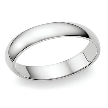 DESIGNICE 6MM Sterling Silver High Polish Plain Dome Tarnish Resistant Comfort Fit Wedding Band Ring Sz 9