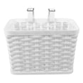 thumbnail image 2 of Almencla Front Bicycle Basket Dogs Carrier Bike Cargo Basket for Riding Travel Sports White, 2 of 8
