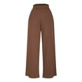 thumbnail image 5 of Mlzmgr Womens Wide Leg Sweatpants Casual Athletic Elastic High Waisted Baggy Thick Fall Winter Pants Trendy Outfits(X-Small,Coffee), 5 of 9