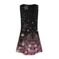 thumbnail image 6 of LTTVQM Beach Dresses for Girls 11-12 Spring Floral Graphic Sleeveless Sundress Loose Fit Crew Neck Tank Dresses Basic Cover Up Dress with Pockets Pink 11-12, 6 of 7