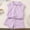 Purple, variant on Babcutegg Kids Bowtie Two-Piece Outfit – Sleeveless Polo Top & Shorts Set for Boys and Girls, Summer Casual Matching Set Purple Size 7-8