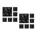 thumbnail image 3 of Worgeous 12 pcs  Black PVC Textured Wall Panels 3D Interior Wall Decor Peel and Stick Living Room Accent Wall Modern Wall Paneling for Bedroom Office Hotel, 3 of 8