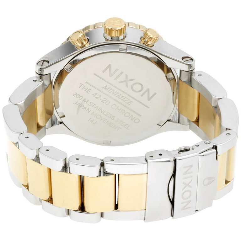 Nixon Men's 42-20 A0371431 Silver Stainless-Steel Quartz Watch