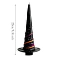 thumbnail image 3 of Aurorax Halloween Decoration Indoor Party,Gothic Home Decor Taper Wizard Hat Black Gothic Lighting, 3 of 6