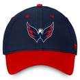 thumbnail image 2 of Men's Fanatics  Navy/Red Washington Capitals Authentic Pro Rink Two-Tone Flex Hat, 2 of 4
