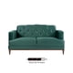 thumbnail image 2 of Sofá 2 cuerpos Tecolote velvet Estilo Classic Chic Color Verde GAIA Tecolote, 2 of 6