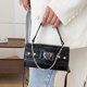 thumbnail image 3 of Alligator Mujeres PU Bolso Amor Cadena Hombro Crossbody Tote Bag (Negro) Tmvgtek Oficina Multiescena Multifunción, 3 of 9