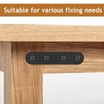 thumbnail image 3 of Miangastore 32 Pcs Support Plat Droit en Acier Inoxydable Noir pour Menuiserie Design Moderne, 3 of 8