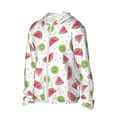thumbnail image 2 of Kdxio Watermelon And Kiwi Print Women Men Sun Protection UPF 50+ Jackets Zip Up Long Sleeve Hoodie Hiking Lightweight with Pockets, 2 of 8
