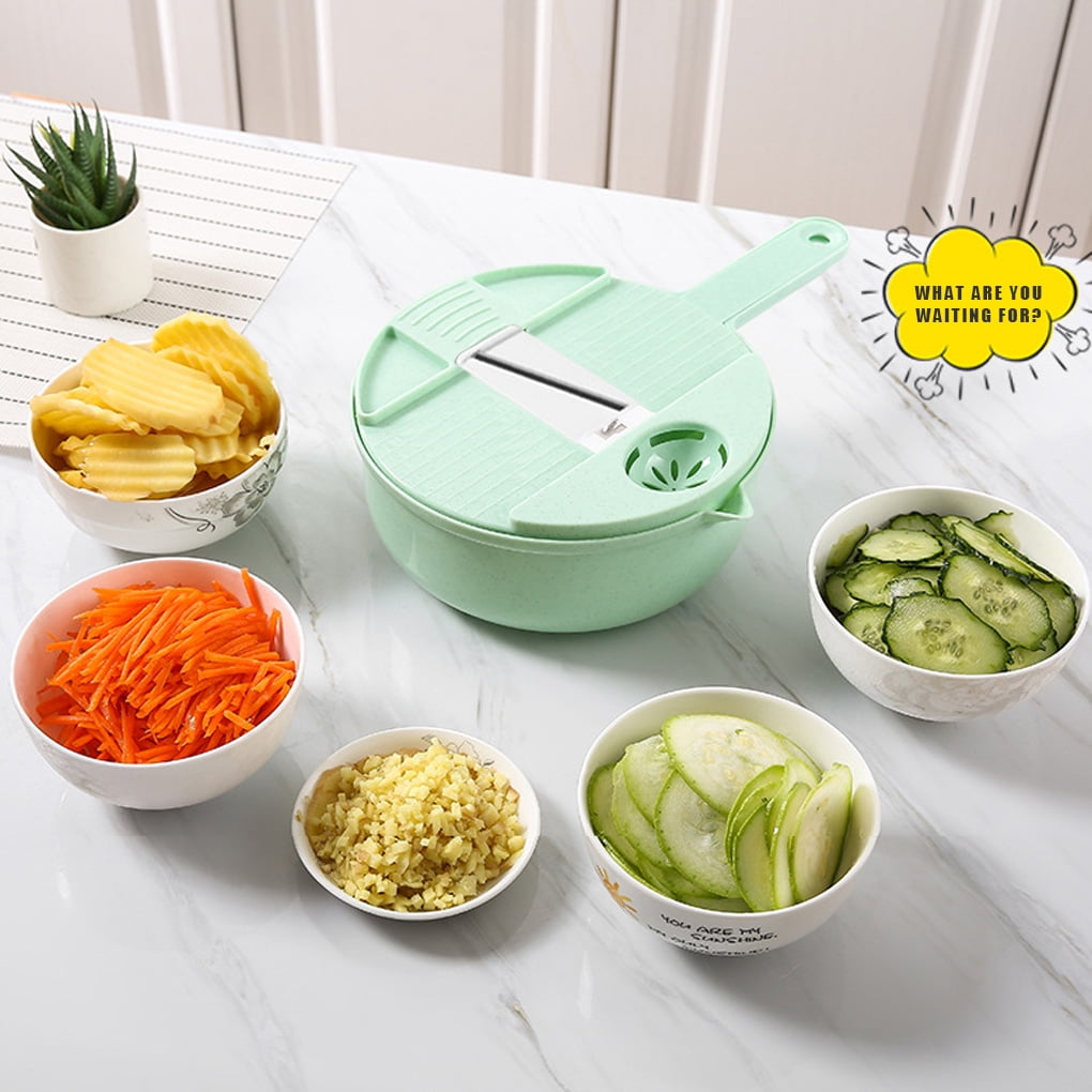 Source Hot selling plastic Fruit Vegetable Chopper marker cutter bowl  multi-function salad slicer on m.