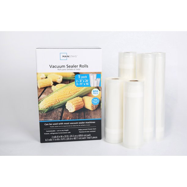 Mainstays Vacuum Sealer Rolls Combo 5 Pack