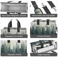 thumbnail image 4 of Floral Canvas Tote Bag for Women with Compartments, Large Cute Flower Teacher Student Shoulder Bag Nurse Purses Crossbody Bags Work Laptop Book Bag Satchels Handbags, 4 of 6