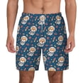 thumbnail image 2 of Picia Space Puppy pattern Mens Swim Trunks with Compression Liner Stretch Beach Shorts Quick Dry with Zipper Pockets No-Chafing Board Shorts-Small, 2 of 9