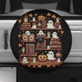 thumbnail image 3 of Lotusprinthandmade Cute Halloween with Books Spare Tire Cover With Backup Camera Hole 6 Sizes (34 in.)– Tire Cover With Halloween Theme, 3 of 7