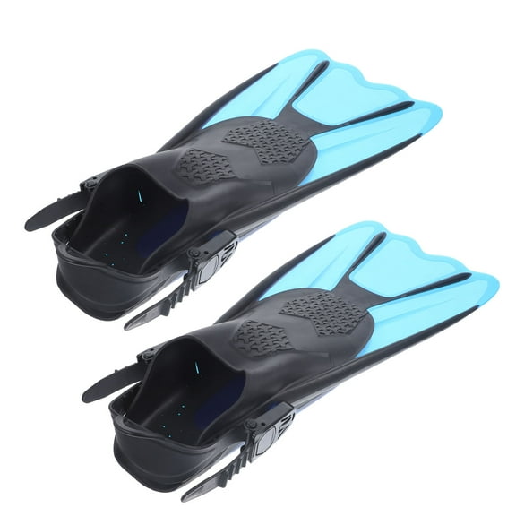 PAMINGONO 2-Pack Swim Training Fins for Snorkeling and Diving, Comfortable Open Heel Design for Adults & Kids