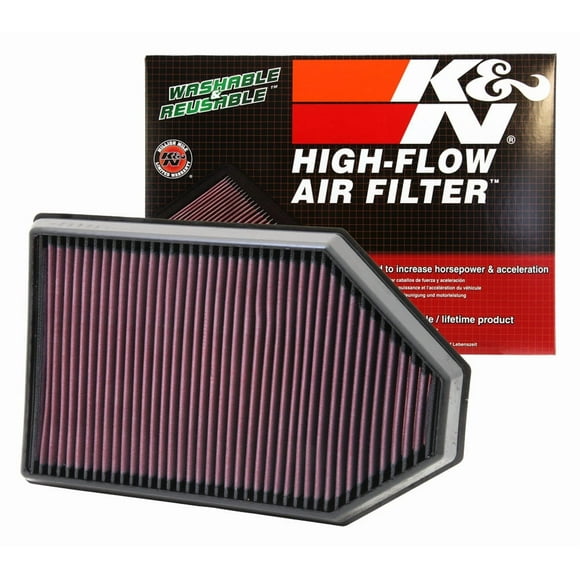 K & N Filters Air Filter 33-2460 FilterCharger; Washable; Red; Cotton Gauze; Panel
