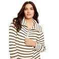 thumbnail image 4 of June & Vie Women's Plus Size Half-Zip Sweater, 4 of 5