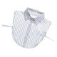 thumbnail image 5 of Collar falso desmontable a rayas, collar falso, solapa, blusa, camisa, gargantilla Blanco, 5 of 9