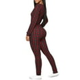 thumbnail image 3 of Gvmfive Women Onesie Sleepwear Long Sleeve Christmas Jumpsuit Romper, 3 of 5