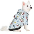 thumbnail image 2 of Honeii Swimming Shark Print Small Dog Hoodies Pet Hooded Sweatshirts Fall Winter Puppy Cat Sweaters Warm Clothes for Small Dogs Outfits Costume-Small, 2 of 7