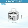 thumbnail image 2 of Uxcell 2Pcs Shaft Collar 6mm Bore Single Split Aluminium Alloy Clamping Shaft Collars, 2 of 6