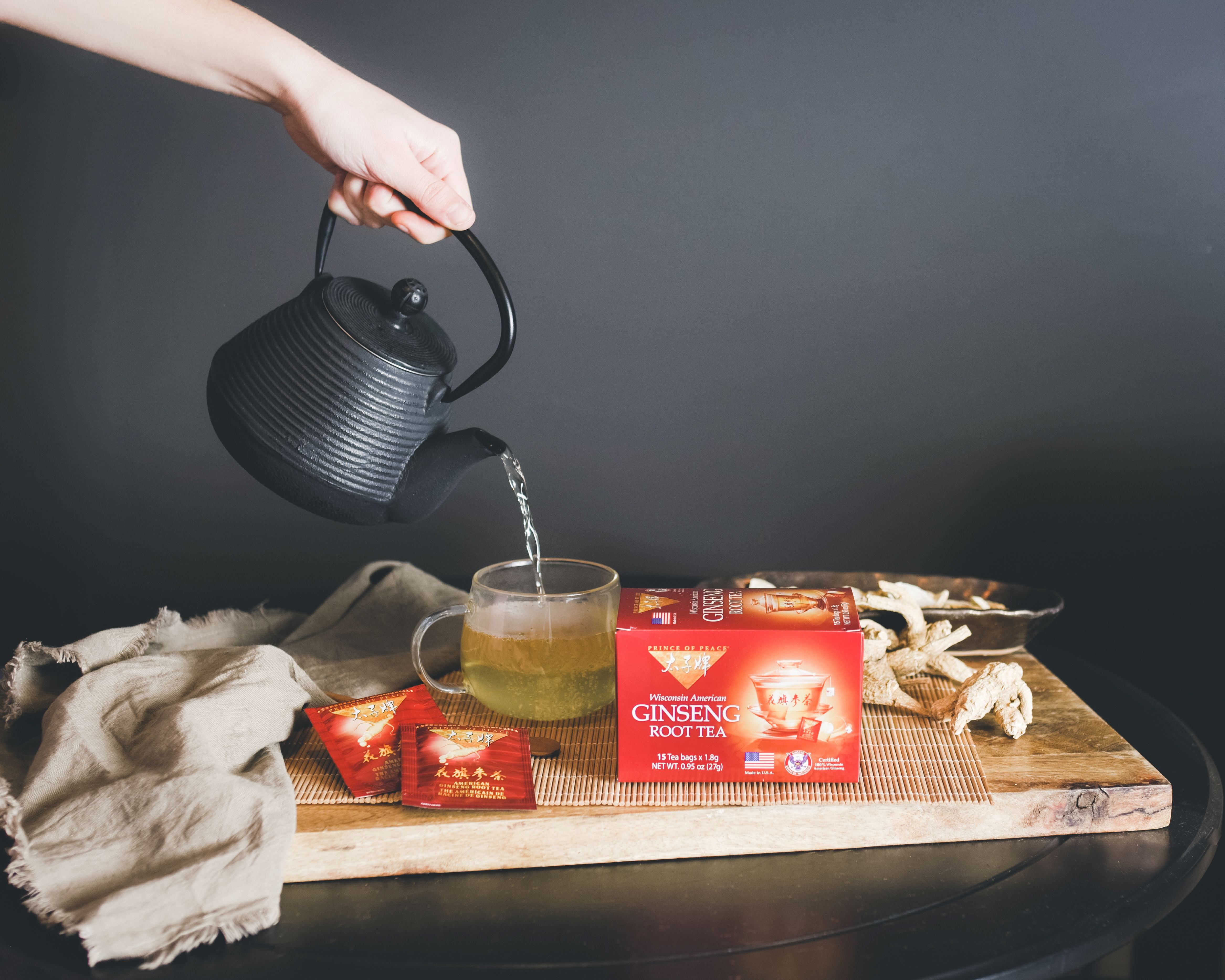 Prince of Peace Wisconsin American Ginseng Root Tea, Caffeine Free
