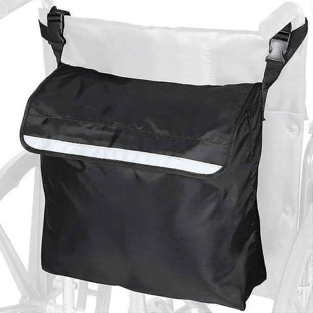 Mochila para silla de ruedas multifunción universal para silla de ruedas, silla de ruedas, bolsa de mano para silla de ruedas, impermeable para la mayoría de sillas de ruedas, scooters y andadores.