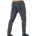 thumbnail image 3 of BROKIG Mens Slim Fit Pants Zip Gym Joggers Sports Athletic Trousers Workout Sweatpants Casual Track Pants with Pockets (Small, Shadow Grey), 3 of 5